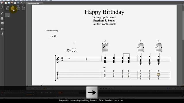 Guitar Pro 6 tutorial "Notating chords and strumming patterns" смотреть онлайн