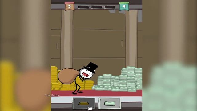 Prison Escape Stickman Story Bank Robbery Walkthrough - All Fail & All Success