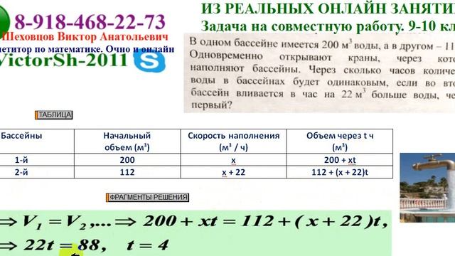 МАТЕМАТИКА к ОГЭ и ЕГЭ Задание на совместную работу 8 11 кл 280817 смотреть онлайн