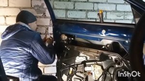 замена скелета ручки Passat B6