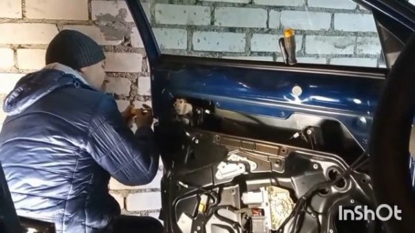 замена скелета ручки Passat B6