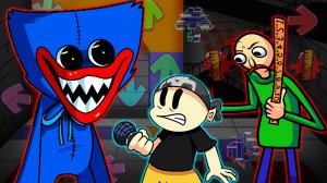 ХАГГИ ВАГГИ ПРОТИВ ВИТТИ ► Friday Night Funkin' vs. Huggy Wuggy vs. Baldi