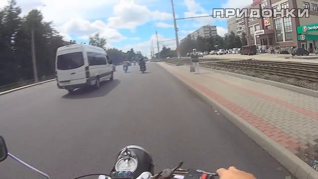 JAWA клуб Орёл 5 лет. ( Часть 2 ) поездка по городу. смотреть онлайн