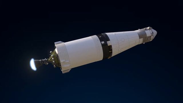 Saturn V rocket launching 3D animation смотреть онлайн