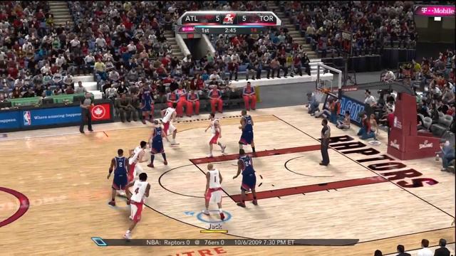 NBA 2K10 (Xbox 360) Gameplay: Atlanta Hawks vs. Toronto Raptors смотреть онлайн