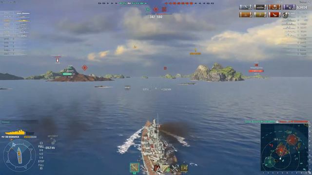 World of Warships - Bismark пмк билд или 196к с 5 эсмами смотреть онлайн