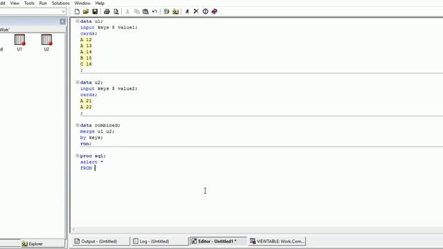 Merging table with repeating keys using DATA step and PROC SQL смотреть онлайн