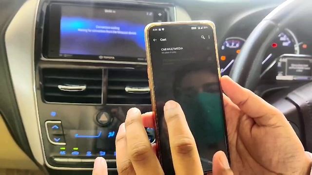 How to Connect Mirror Cast in Toyota Yaris & Corrolla Altis || Mirror Cast смотреть онлайн