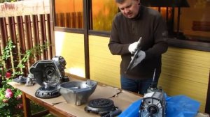 1 часть. Комплект для установки КПП в сборе AISIN AG5 (Япония), моноблок на ниву, раздатка нива