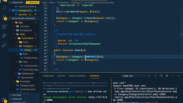Vue + Vuetify Blog with Laravel REST API #11 Category Controller & route смотреть онлайн