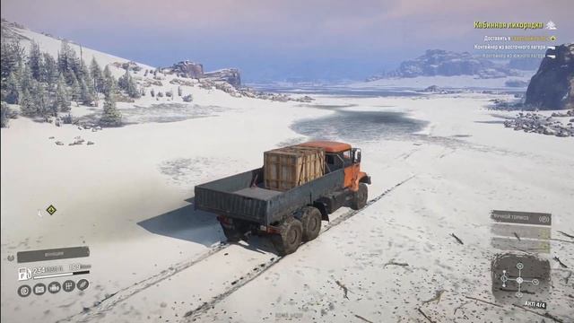 ДОСТАВКА ЖИЛИЩНЫХ КОНТЕЙНЕРОВ ➤ SnowRunner Прохождение на Руле #7 смотреть онлайн