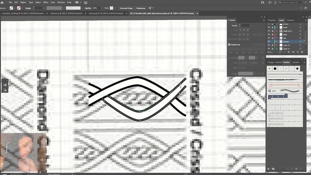 Sketching Oversized Hoodie with Cable knit inset sleeve on Adobe Illustrator смотреть онлайн