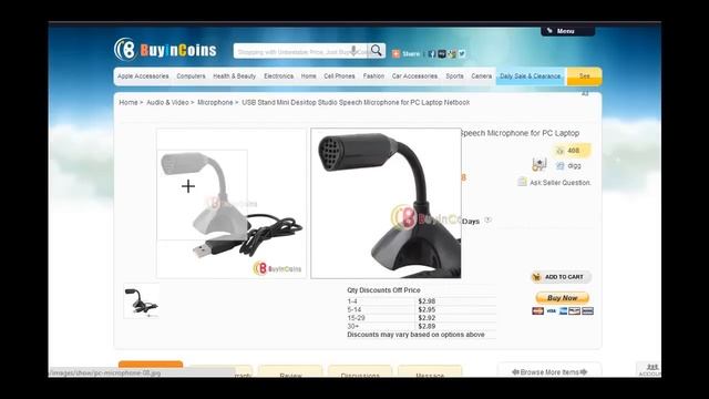 Тест USB-Микрофона за 3$ [Stand Mini Desktop Studio Speech Microphone]