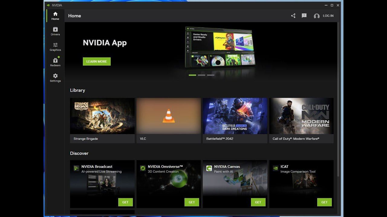 _РАБОТА ПРОГраММЫ NVIDIA APP_