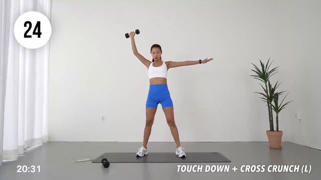 40 min FULL BODY DUMBBELL WORKOUT at home! _ No Repeat смотреть онлайн