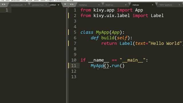 Kivy 2.0 - Hello World app смотреть онлайн