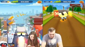 Хулиганский забег в игре Том бег за золотом! Футболист Том против Полицейской Анджелы от Каталекс!