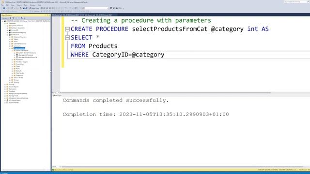 Microsoft SQL Server: PROCEDURE PARAMETERS in 3 minutes смотреть онлайн