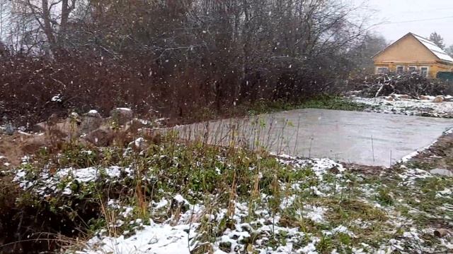 Навес на зиму для оставшегося кругляка