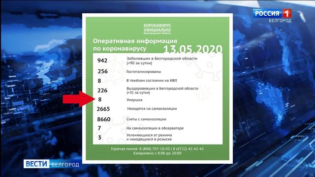 За последние сутки в Белгородской области подтверждено 90 новых случаев COVID-19 смотреть онлайн