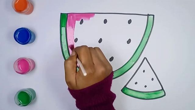 Bolalar uchun Tarvuz rasm chizish/Drawing Watermelon for children/Рисование Арбуз для детей смотреть онлайн