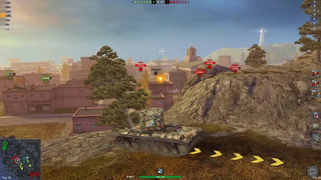 СТАТИСТ НА КВ-2!!! Победа НА КВ-2 В World of Tanks blitz! WoT 2018! смотреть онлайн