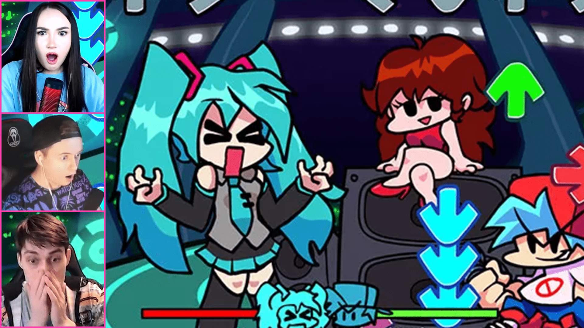 Реакции Летсплейщиков на Четвертую Песню ХАЦУНЭ МИКУ | Friday Night Funkin' HATSUNE MIKU Мод Реакции смотреть онлайн