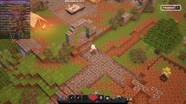 Minecraft Dungeons - Bow% in 1:14:23.43 WR смотреть онлайн