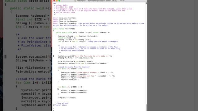 Java - writing to a text file смотреть онлайн