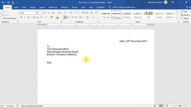 How to write a letter in Microsoft Word 2007/2016/2019 Hindi Microsoft Word Tutorial смотреть онлайн