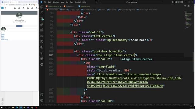 Design Linkedin Responsive Layout Design using the Bootstrap 5 - CSS3 смотреть онлайн