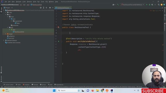 How to automate HTTP DELETE method in Rest Assured with Java || Ganesh Jadhav смотреть онлайн