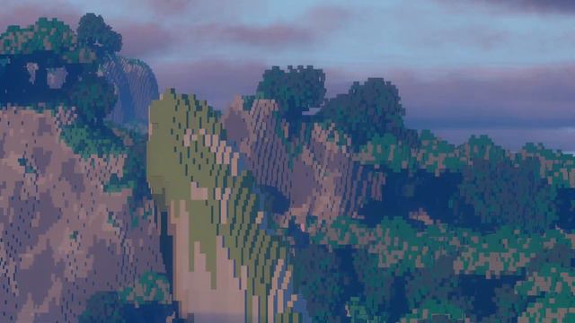 Minecraft with Distant Horizons 2.0 mod and shaders on Pandora map (from Avatar) смотреть онлайн