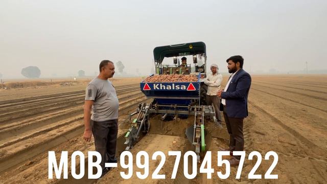52 inch 3 line Bed Automatic Potato Planter🔥बेड विधि से आलू बोने की मशीन😱 8 घंटे में 40 बीघा बुवाई смотреть онлайн