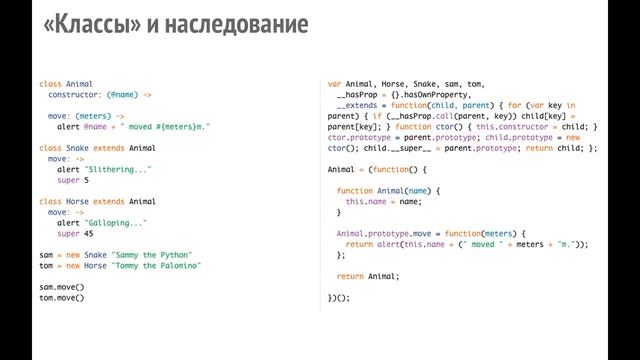 CoffeeScript — язык, транслируемый в JavaScript