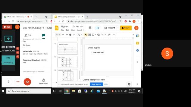 L3 6th 10th Coding PYTHON Basic SA Online Classes Dt 15June2021 смотреть онлайн
