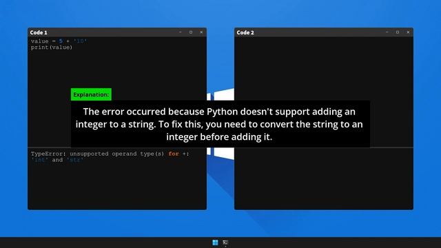 How to fix TypeError: unsupported operand type(s) for + in Python смотреть онлайн