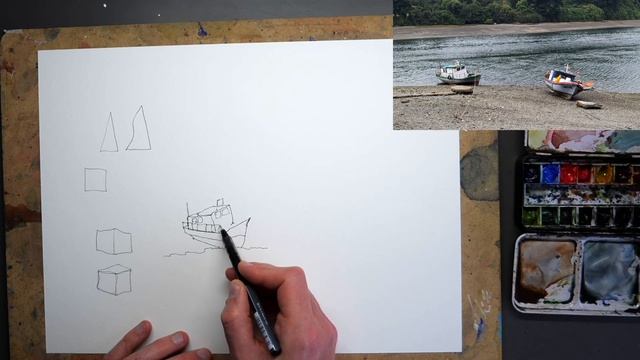 How to Sketch and Draw Boats - The Easy Way смотреть онлайн