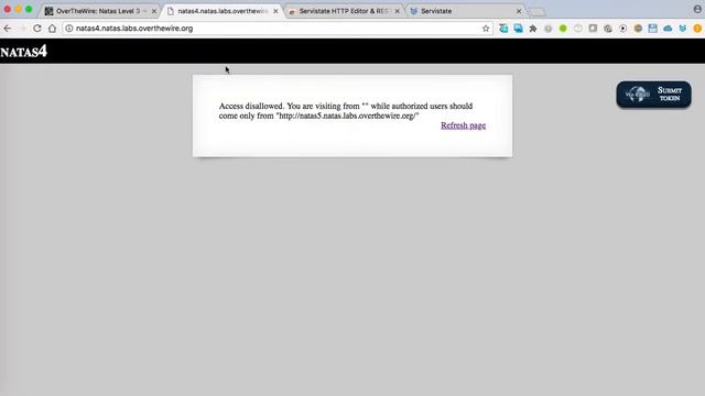 OverTheWire Natas Level 4 - Referrer смотреть онлайн