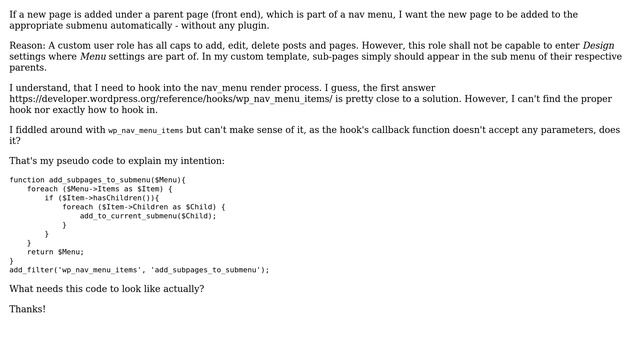 Wordpress: Add child pages to submenu automatically смотреть онлайн