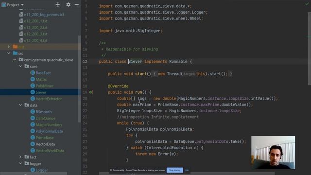 E12: Quadratic Sieve Running on Java - Cleanup + Better Matrix смотреть онлайн