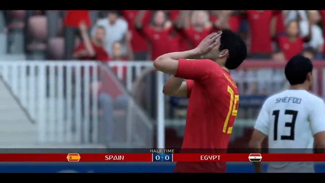 FIFA 18 | Virtual World Cup 2018 Simulation 51 - Spain Vs Egypt | Round Of 16
