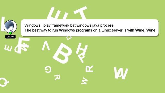 Windows : play framework bat windows java process смотреть онлайн