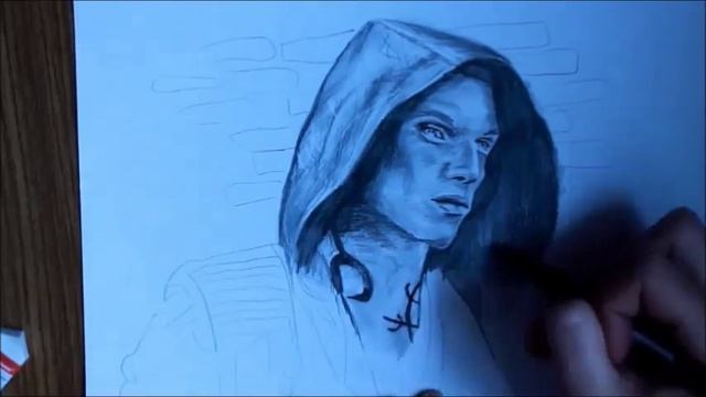 Процесс рисования портрета Джейса. смотреть онлайн