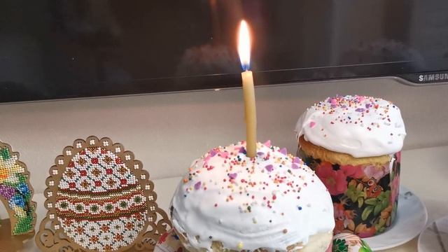 С праздником Светлой Пасхи ! Пасхальная вышивка ! смотреть онлайн