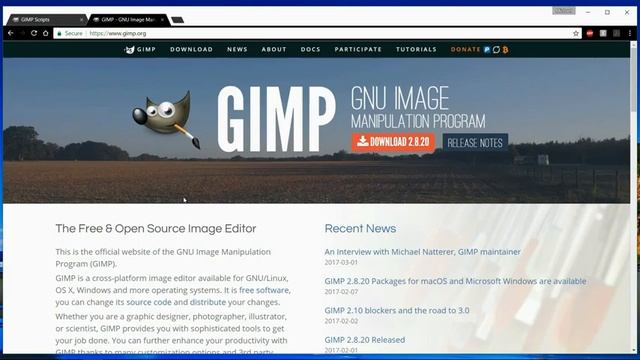 NEW GIMP 2.8.2 & Repository w/ How To Install Script-fu in 2017 смотреть онлайн