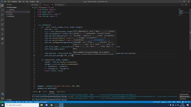 How to make a MODMENU with Python using Tkinter and Pymem смотреть онлайн
