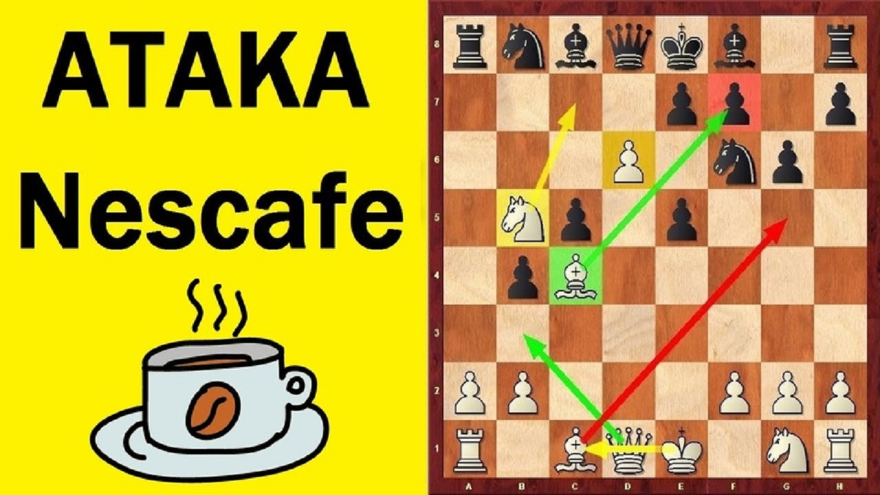Шахматы. АТАКА НЕСКАФЕ. Школа шахмат d4-d5. смотреть онлайн
