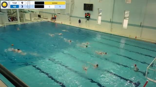 1-й тур Первенства России по водному поло среди юношей до 18 лет (3 день) смотреть онлайн