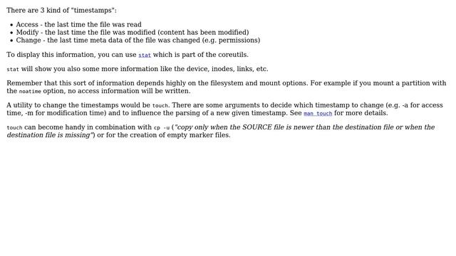 Unix & Linux: timestamp, modification time, and created time of a file (2 Solutions!!) смотреть онлайн